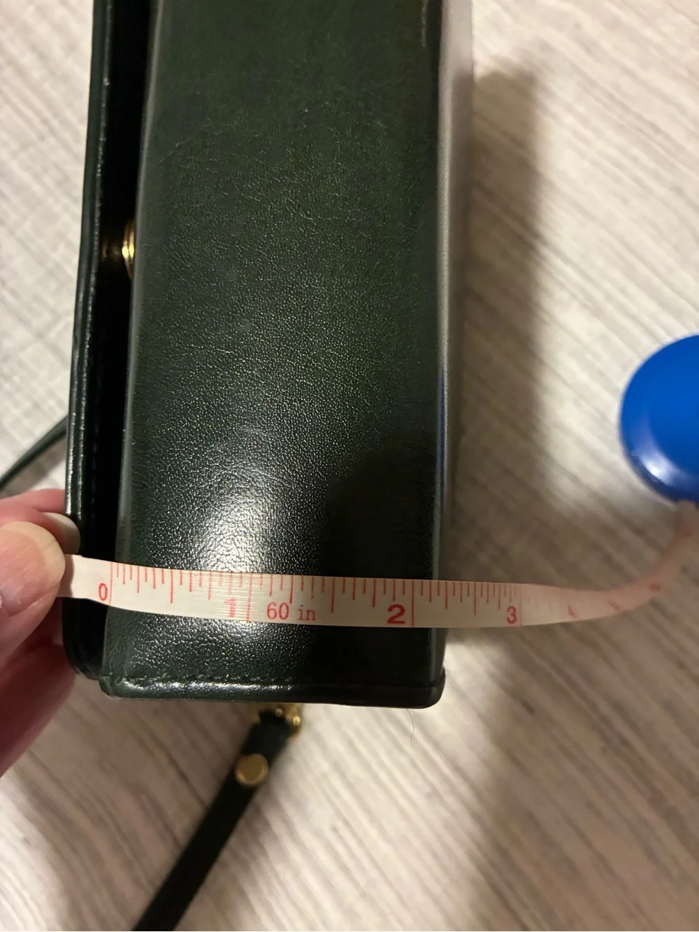 Vintage Polo Ralph Lauren Green Leather Crossbody Bag Purse